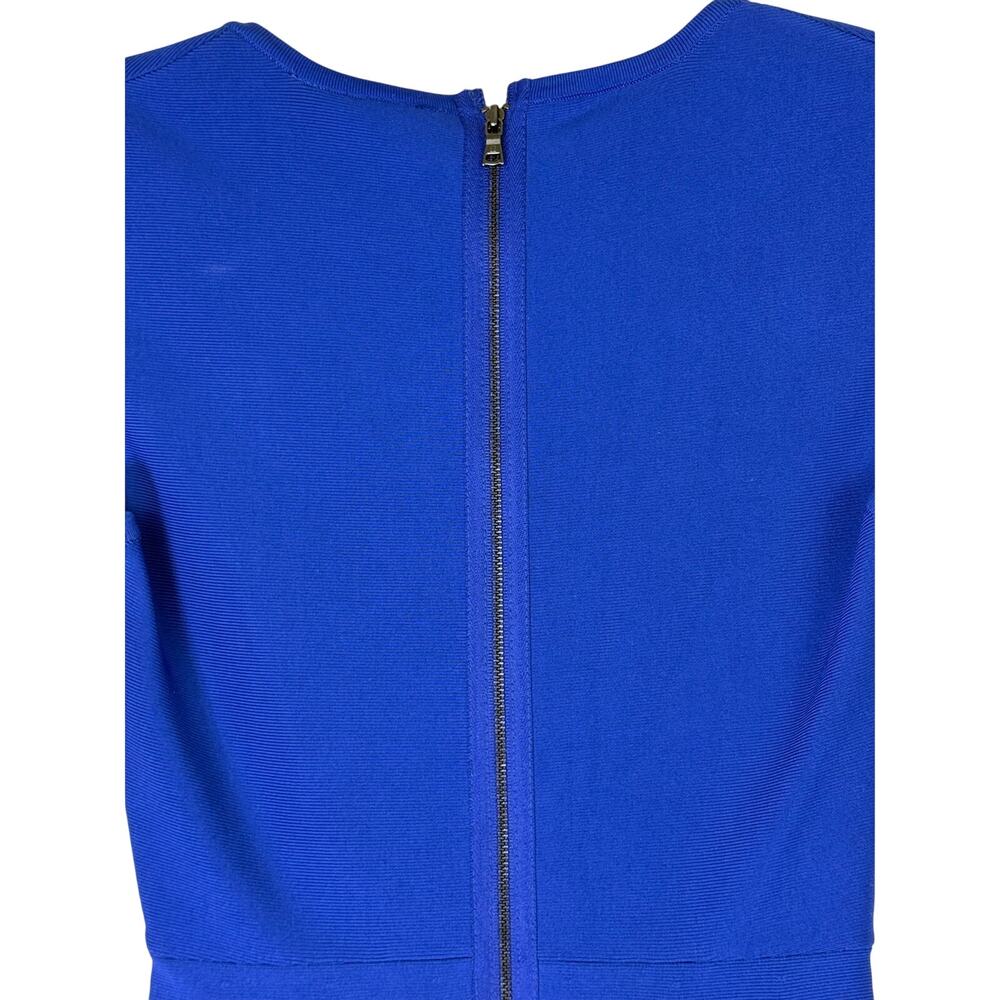 BCBGMaxazria Orient Blue Kamara Short Sleeve Fit & Flare Short Dress Size XXS - Picture 5 of 9